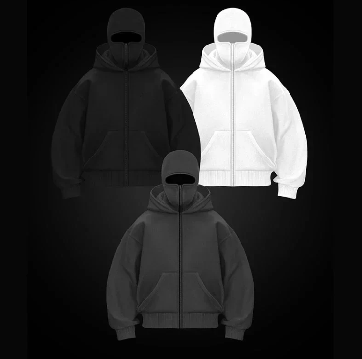 SKM Zippé  Sweat à Capuche